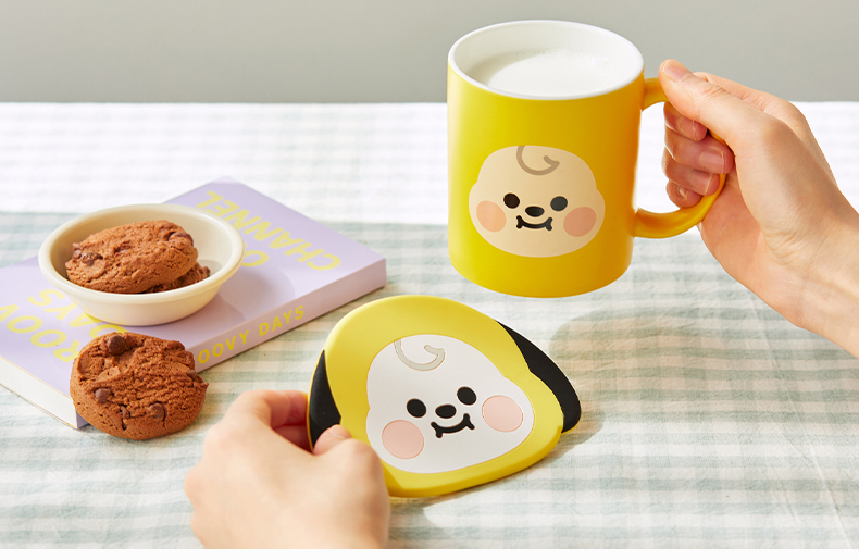 BT21 BABY系列硅胶隔热杯垫 家用餐桌防烫杯垫配饰 LINE FRIENDS