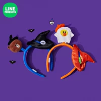 LINE FRIENDS Мультяшный ободок, аксессуар для отдыха, xэллоуин