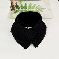 Black removable male and female universal 100 lap resistant sweatshirt with anti-dirty cloth cotton suit jacket down jacket collar protective sleeve