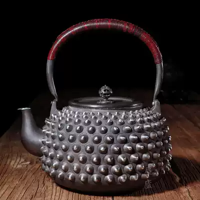 Dust Lu silver pot sterling silver pot rivet kettle pure handmade Japanese VAT nail pot handmade large capacity