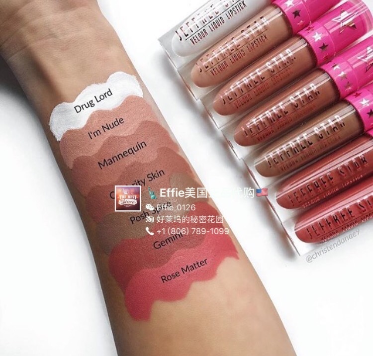 [Spot] Mỹ chính hãng Jeffree Star nhung mờ lâu dài mờ môi bóng kim loại men môi - Son bóng / Liquid Rouge 	son bóng không màu romand	