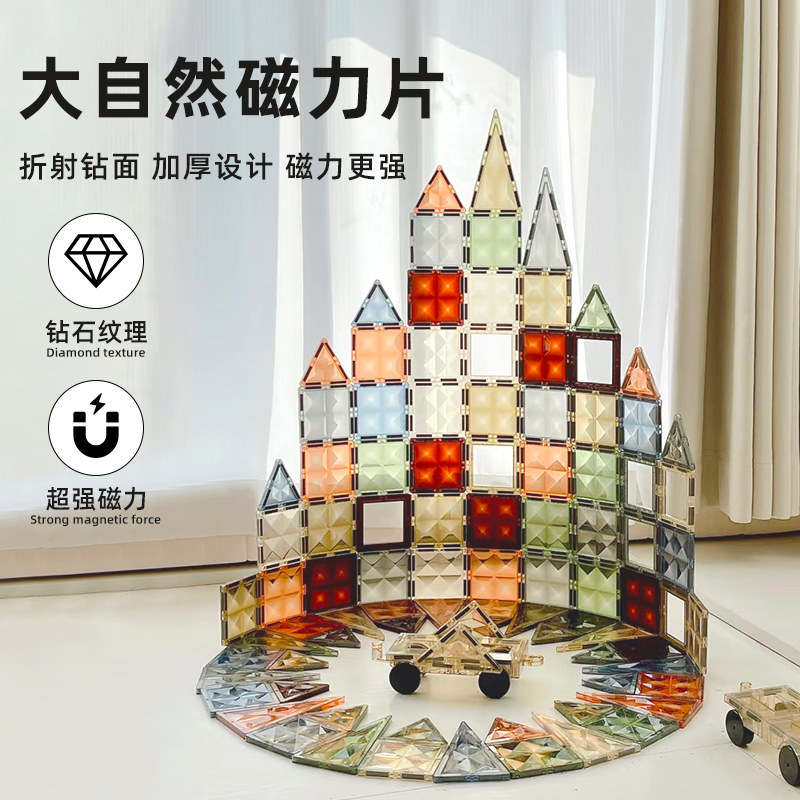 Магнитный лист Nature, цветное окошко star diamond, магнитная деревянная головоломка, подарок для мальчиков и девочек, развивающие игрушки для детей от 3 до 6 лет