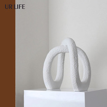 urlife modern minimalist resin ornament Minimalist Creative Winding Sales of the Prototype Board Room Soft-mounted Sculpture Pendulum
