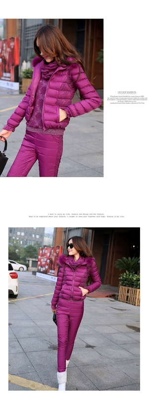 2019 thu đông mới cotton mới ba mảnh vest xu hướng vest nữ xuống cotton với cổ áo áo phao béo nữ