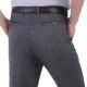 Quần trung niên nam giản dị quần dài mùa thu dày phần quần nam trung niên 40 bố tải 50 quần dài thẳng