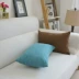 Nordic đơn giản rắn lanh màu gối bìa mà không lõi đệm ghế sofa văn phòng gối thắt lưng gối tùy chỉnh hình chữ nhật - Trở lại đệm / Bolsters Trở lại đệm / Bolsters