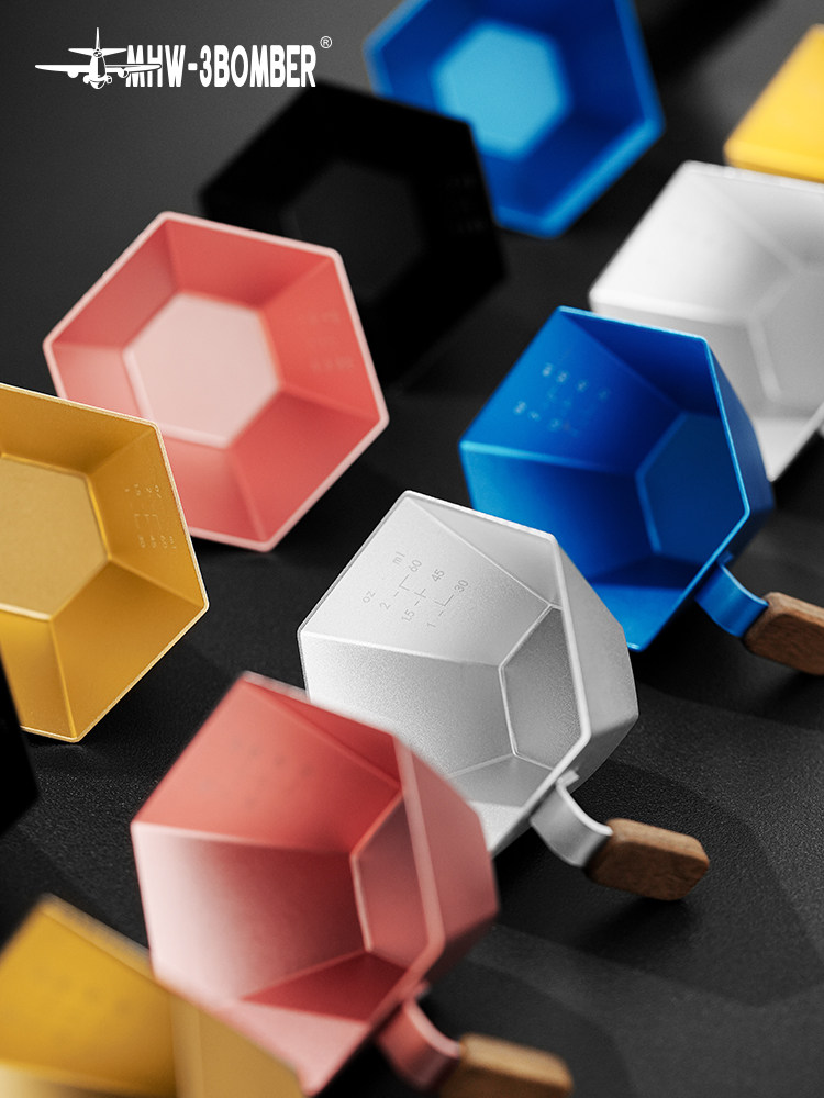 Mhw-3Bomber Bomber Prism Measuring Cup, Extraction Scale Cup, Espresso Cup, Coffee Machine Liquid Receiving Cup