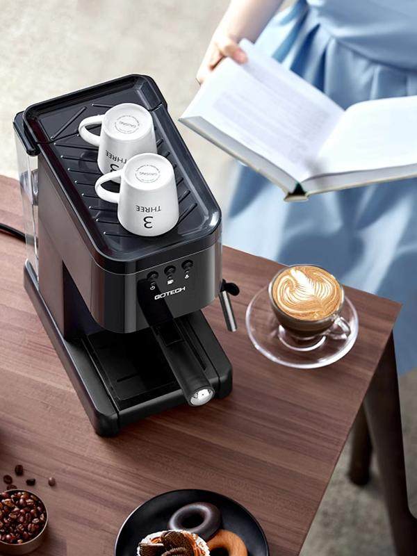 Gao Tai 6628 Italian Semi-Automatic Coffee Machine for Home Use, Small Steam-Type Milk Frother, High-Pressure Extraction and Brewing