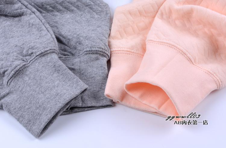 Quần lót AB mùa thu và mùa đông quần ấm ba lớp chải kỹ quần cotton cotton trung niên dày quần dài T865 / 866 - Quần nóng lên quần legging lửng