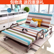 (Package Logistics) Free installation simple fashion luxury folding bed office lunch break double single lunch bed