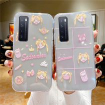 Sailor Huawei nova7pro mobile phone case nova5 silicone 5pro soft shell nova6se transparent 5i anti-drop nova7 Korean por simple 5ipr