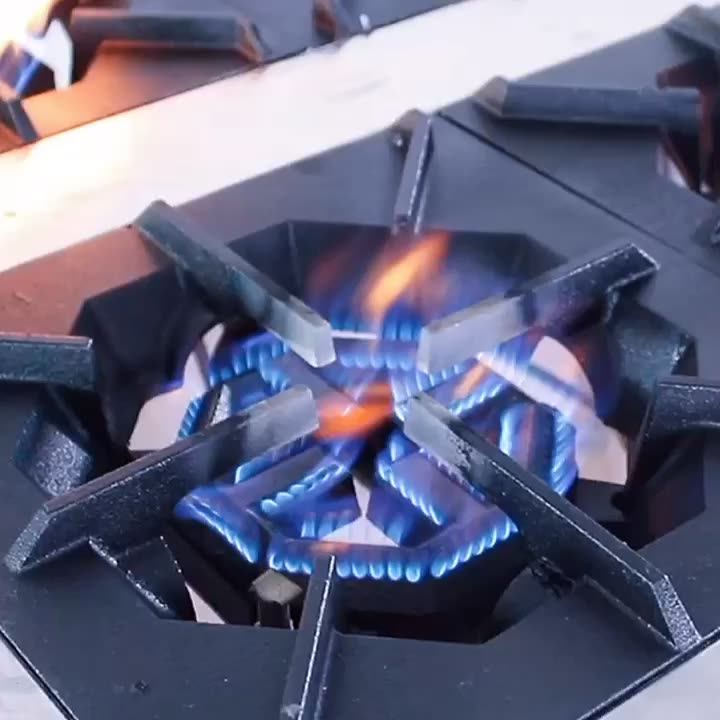 Saucepan Oven Commercial Liquefied Gas 46 Head 68 Eye Gas Cooker Gas Cooker Tsai Stainless Steel Energy Saving Hearth