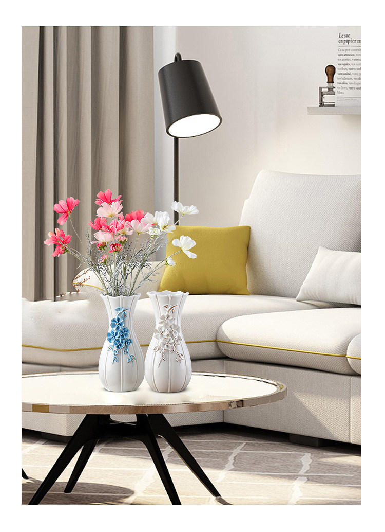 2023 New Style ceramic vases, European-style ceramic vases, table and coffee table ornaments, home decorations, flower arrangements, modern and simple dried flower hydroponic handicrafts pic 15