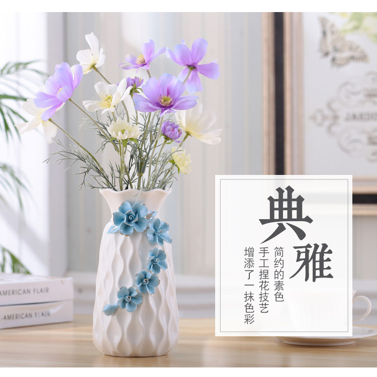 2023 New Style ceramic vases, European-style ceramic vases, table and coffee table ornaments, home decorations, flower arrangements, modern and simple dried flower hydroponic handicrafts pic 5