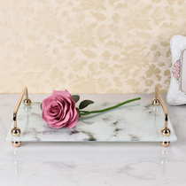 ins marble tray Light luxury cake stand display stand Cake dessert dessert table Dessert table table decoration