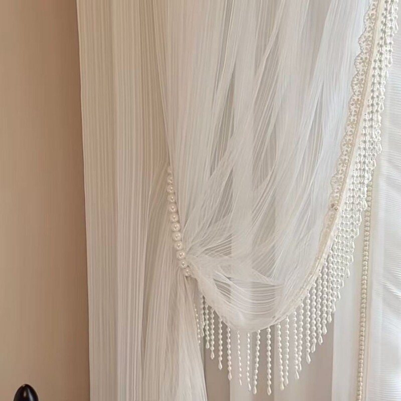 Water-Soluble Lace 2026 Exquisite Curtain Decoration Lace Pearl Tassel Pearl Gauze Curtain Head Bead Pendant Accessories Water-Soluble Lace 2026 Exquisite Curtain Decoration Lace Pearl Tassel Pearl Gauze Curtain Head Bead Pendant Accessories