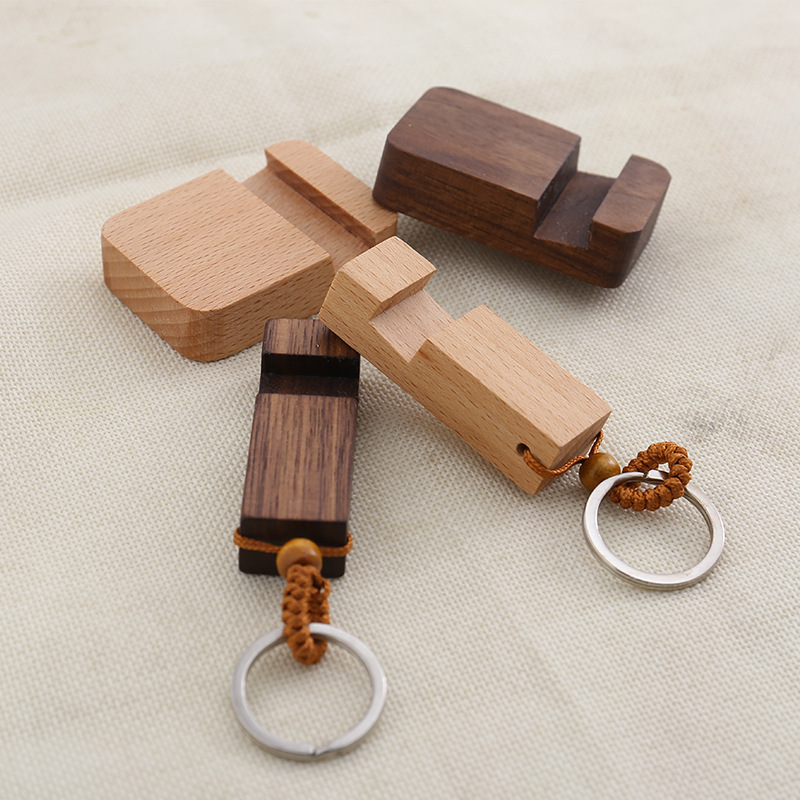 Keychain Holder, Portable Phone Stand, Keychain Pendant, Creative Advertising Phone Stand, Can Be Engraved with Logo