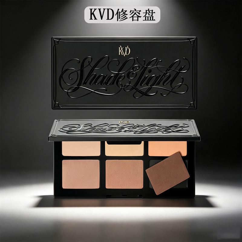 Kat Von D/Kvd 6-Color Contour Palette Highlighter Shadow Matte Full-Size Face Contour Palette