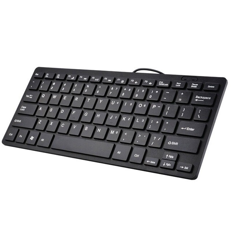 K1000 Wired Small Keyboard Mini Keyboard Notebook Desktop Computer USB Chocolate Keyboard