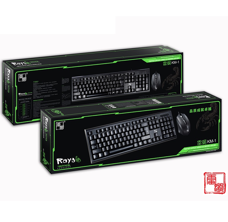 Thunder Scorpion KM-1 Wired U U Key Mouse Set Home Office Keyboard Mouse Kit Notebook Desktop USB