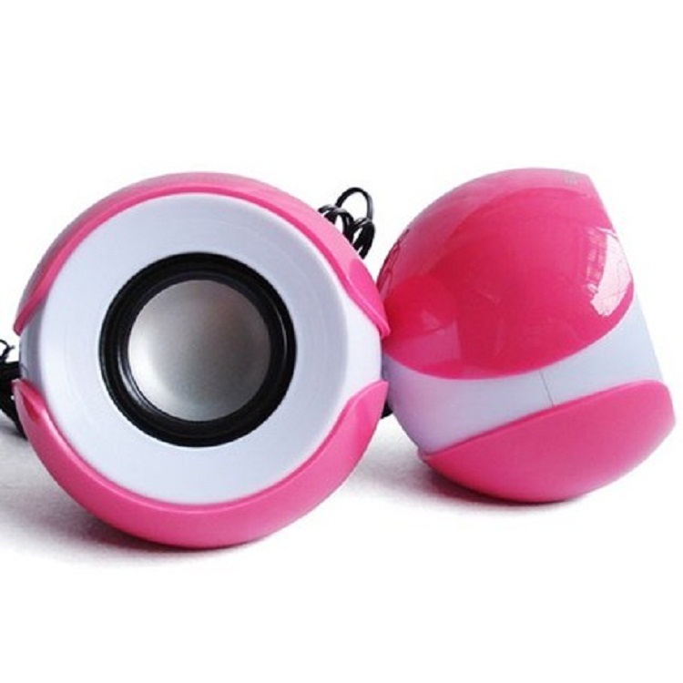 Large eye sister round speaker Pel sound USB small speaker laptop mini - suitcase