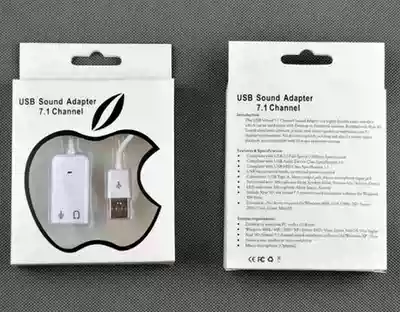 Notebook USB 7.1 sound external independent with sound card from support Windows 7 support doing sound card