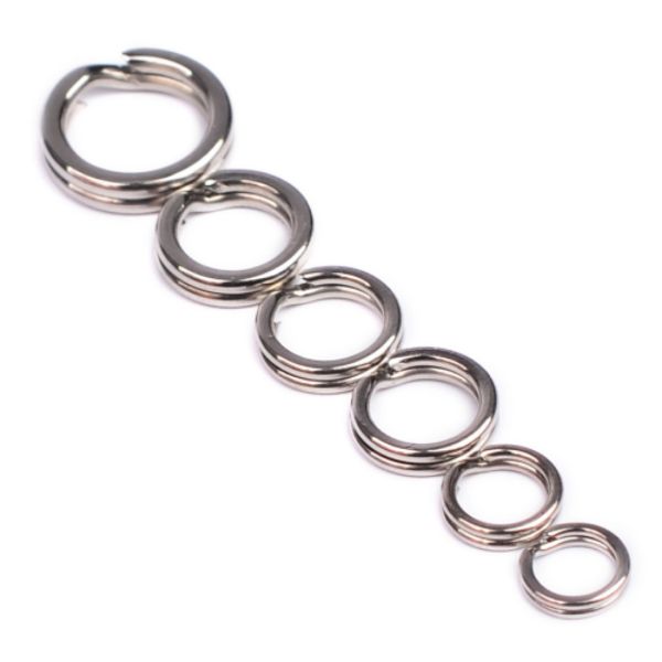 Luja double ring pressure flat thickened reinforced deep sea double ring connector false bait super-connected lead ultra-linked ring