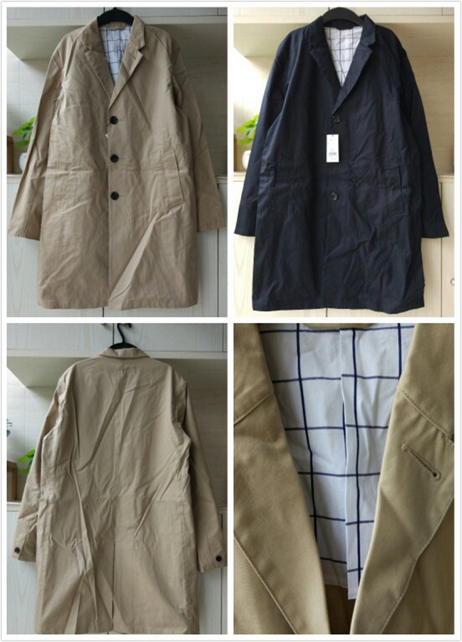 Foreign Trade Export Day Single Youth Sprinkle Urban White Collar Classic rear collar inner lining 100 lap casual jacket windsuit