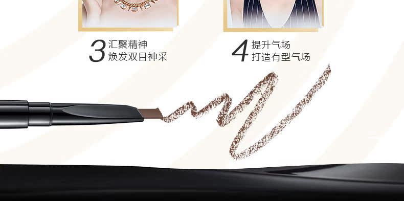 Kazi Lan lông mày bút chì chính hãng không thấm nước và mồ hôi- bằng chứng là không nở ba chiều stereo đôi lông mày bút chì lông mày bột nhuộm lông mày kem từ lông mày chì kẻ mày cho người mới bắt đầu