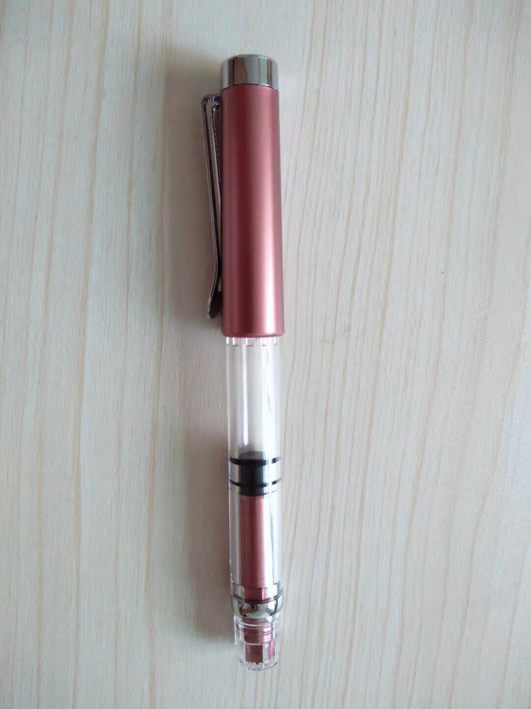 1 pack of fruit-colored student pen practice calligraphy pen men and women 0 5mm metal writing tools large-capacity rotating ink absorption