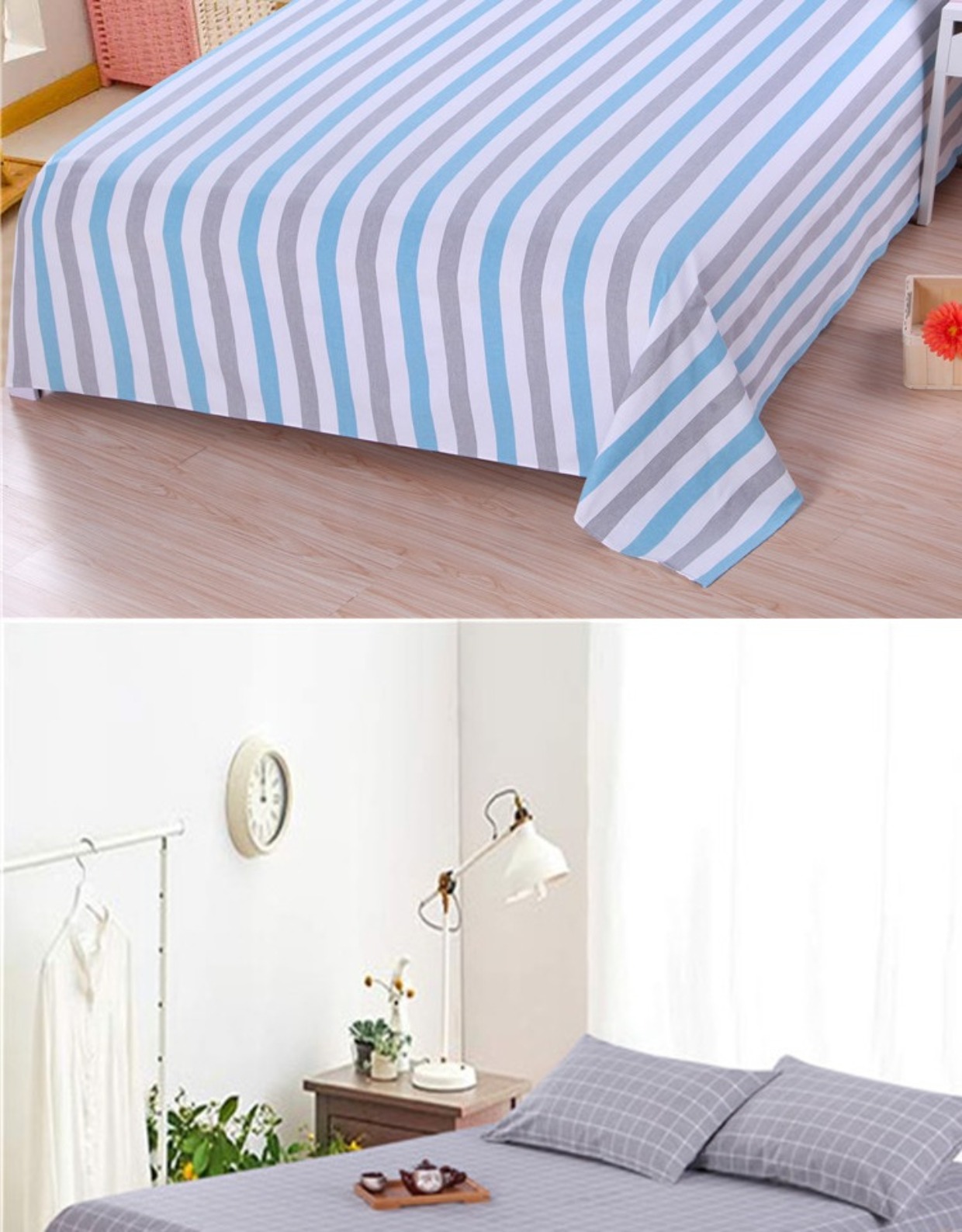 Gia công tồn kho tồn kho dày vải thô cũ đơn mảnh đôi giường đơn ký túc xá đơn hai mảnh ba mảnh mùa thu và mùa đông ga giường 1m8 x 2m