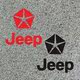 Jeep Car Stickers Jeep Square Logo Reflective Mirror Stickers Wrangler Compass Liberty Stickers Decals