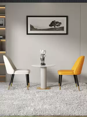 Modern and simple negotiation table Leisure table and chair Small apartment bedroom balcony leisure negotiation table and chair Nordic reception table and chair