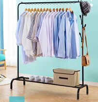 Floor-standing bedroom simple modern hanging clothes single pole saving space sub multi-function dormitory drying rack home