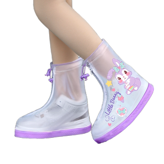Children's rain boot covers for waterproof, non-slip, thick and durable