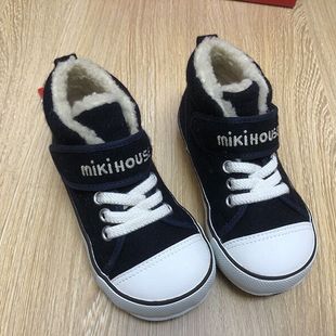 国内现货日本制mikihouse加绒学步鞋棉鞋一段二段童鞋棉鞋