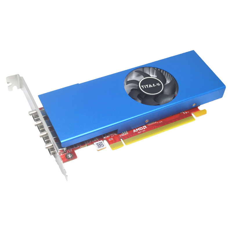 RX550 4G4K Semi High Single Sink Small Host Shell Eat Chicken Game Graphics Card Multiscreen Stir-fry Stock Projection Split Screen