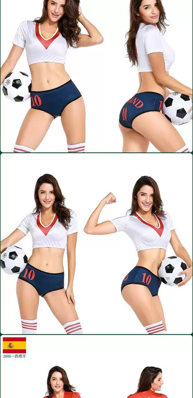 World Cup 2019 Bóng đá Quần áo trẻ em Quần áo nữ Quần áo cổ vũ Trang phục Bar Trang phục cổ vũ gợi cảm - Bóng đá găng tay thủ môn adidas