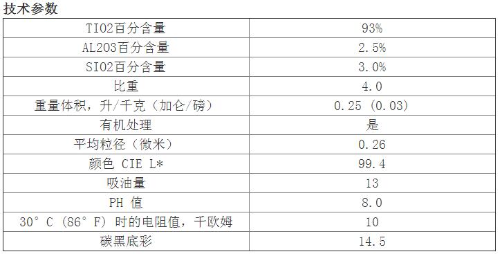 進口鈦白粉杜邦R-706技術參數 進口鈦白粉杜邦R-706技術參數