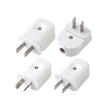 2 plugs without wires high-power pins copper sheets two legs 90-degree plugs ultra-thin phase splitter wiring