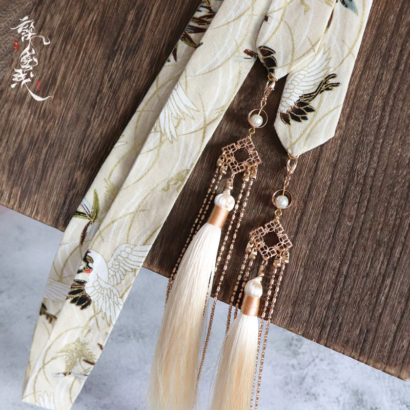 Cloud Dark Fog Light Original Asymptotic Flow Su Hair With Hanfu Strain Hair bouquet with ancient wind drifting with headgear Hair Accessories Hair Accessories