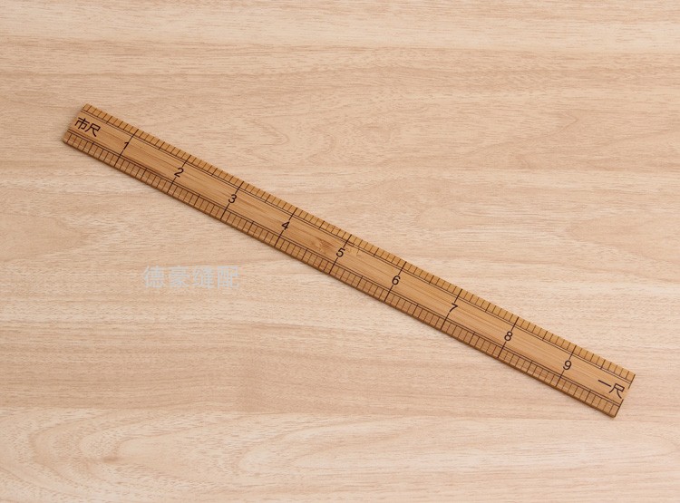 Tre chân chân gỗ thước thợ may may công cụ hai chân ba chân lượng TP-inch cai trị của quần áo chân chắp vá vải chân đo băng - Công cụ & vật liệu may DIY nút áo kim loại