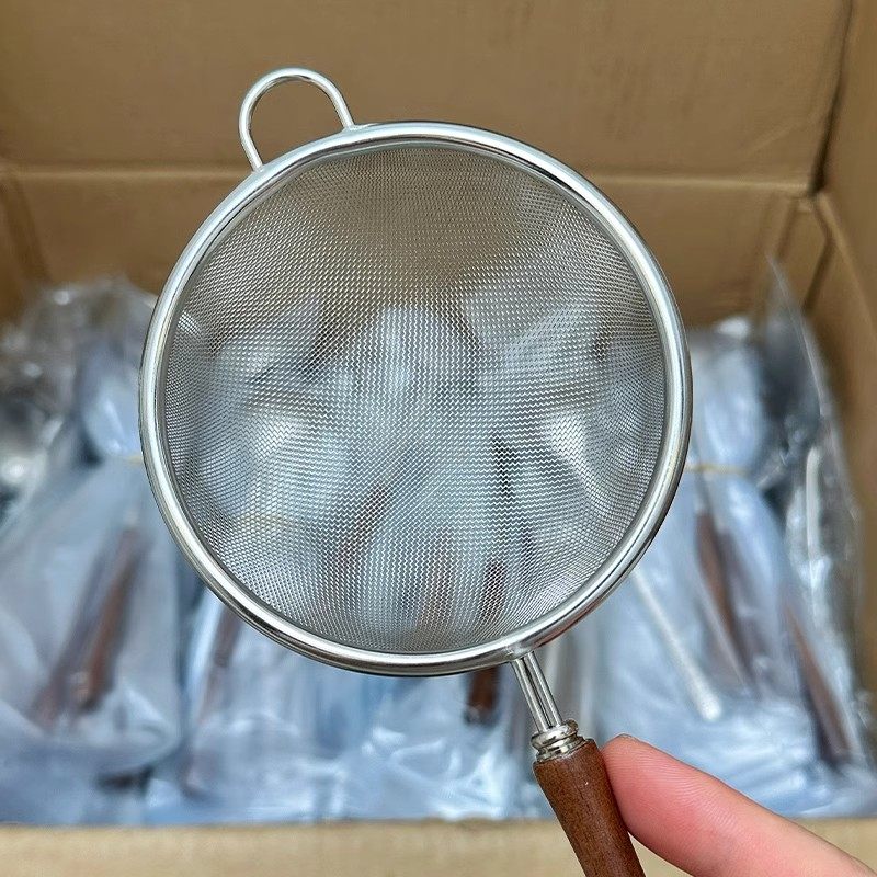 304 Stainless Steel Food-Grade Filter Sieve Baby Food Ultra-Fine Strainer Soy Milk Juice Filter Small Colander