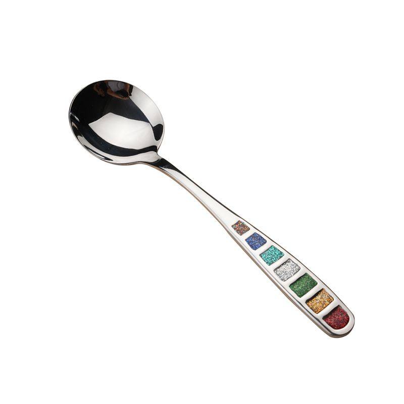 Noble Experience [Owner's Personal Collection] Internet-Famous High-Quality 304 Stainless Steel Main Dinner Spoon with Long Handle for Western Cuisine