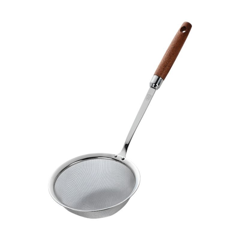 304 Stainless Steel Colander Fine Mesh Ultra-Dense Household Kitchen Bean Berry Juice Filter Sieve Commercial Fishing Spoon Flour Sieve