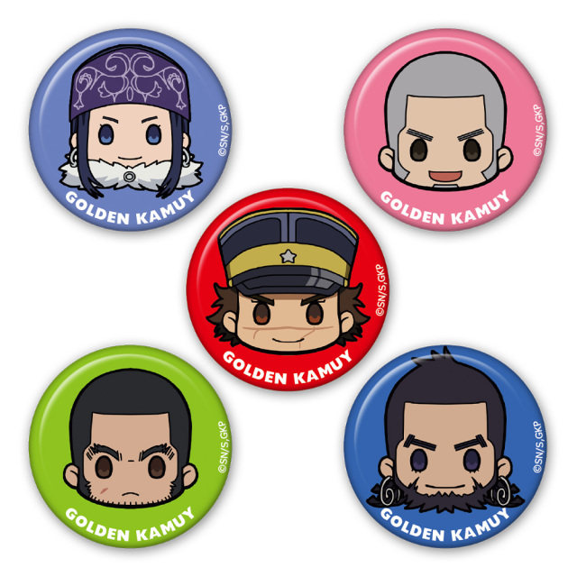 黄金神威周边q版迷你徽章组代购杉元尾形鲤登月岛鹤见门仓宇佐美
