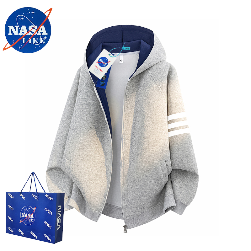 Outlet Fashion Brand | Scarf and Neck Warmer | American-Style Hooded Sweatshirt for Men, Versatile Casual Cardigan Jacket for Autumn