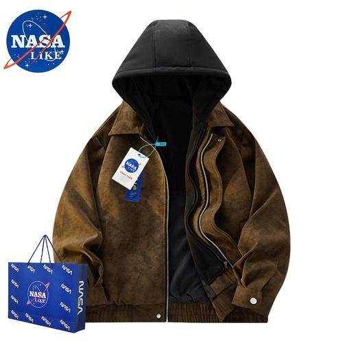 Официальный сайт НАСА, совместный модный бренд, американское ретро, избранные товары премиум-класса, кожаная куртка для мотоцикла, весенне-осенний модный тренд, шарф.