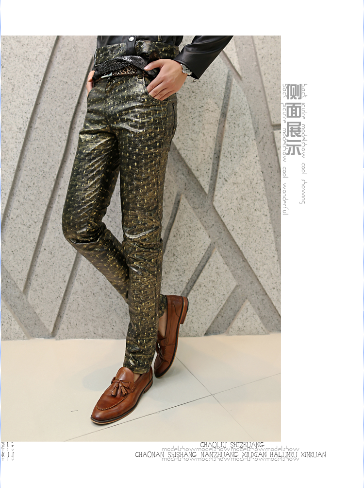 Pantalon cuir homme pour jeunesse pour automne - Ref 1494908 Image 9
