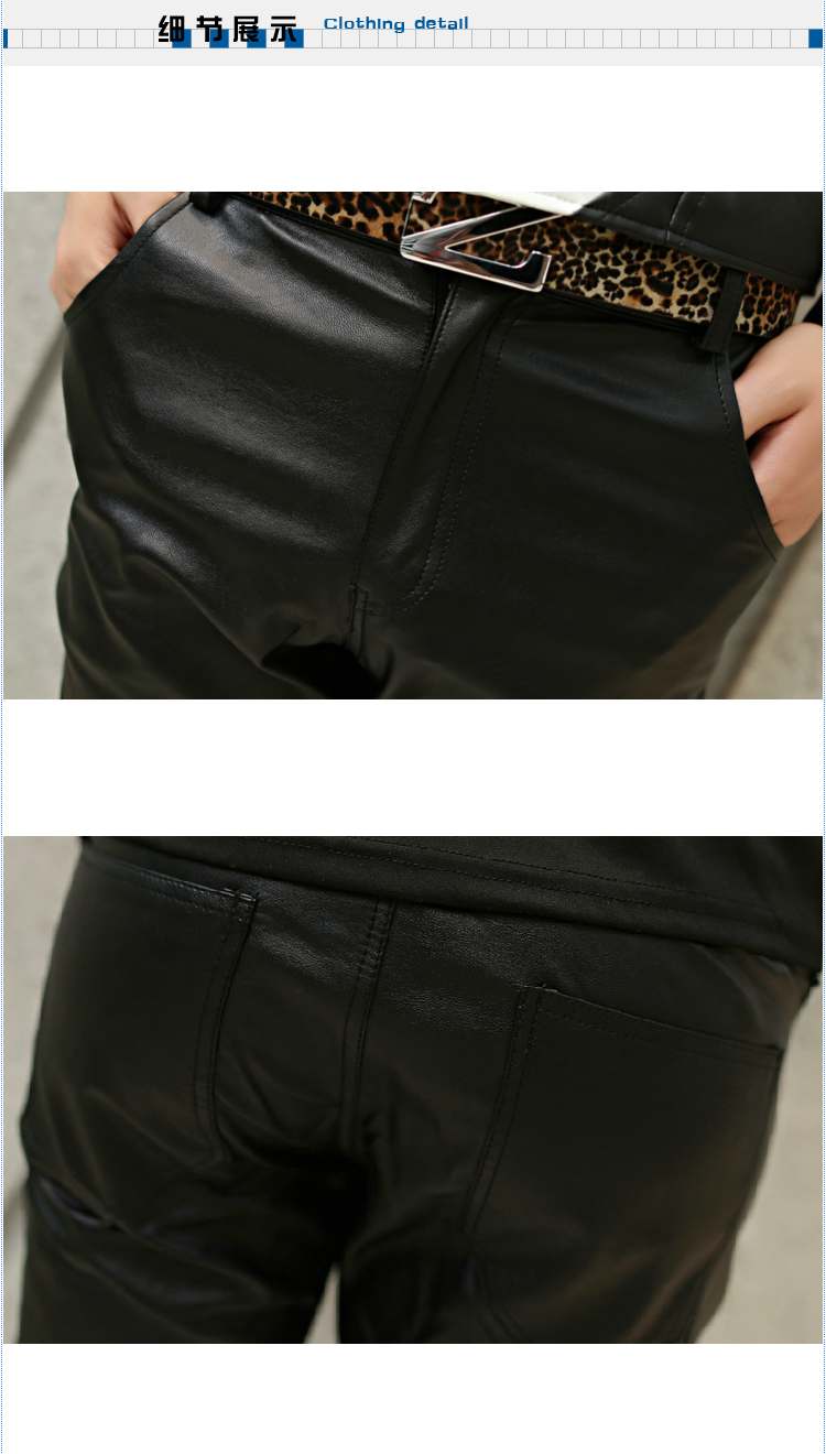 Pantalon cuir homme pour jeunesse pour automne - Ref 1492905 Image 10